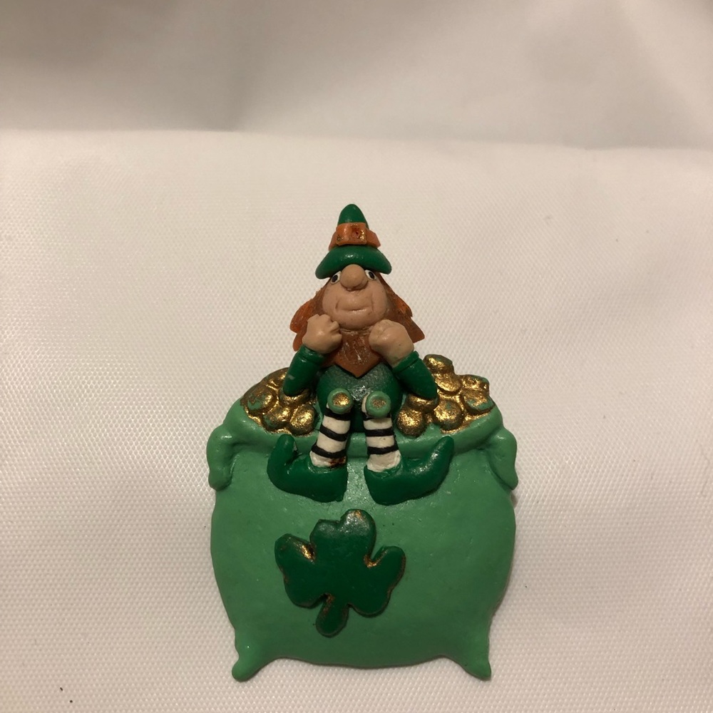 St Paddy’s leprechaun pin, lapel pin, brooch